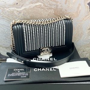 Chanel Ltd. Edition Pearl Calfskin Medium Boy Bag